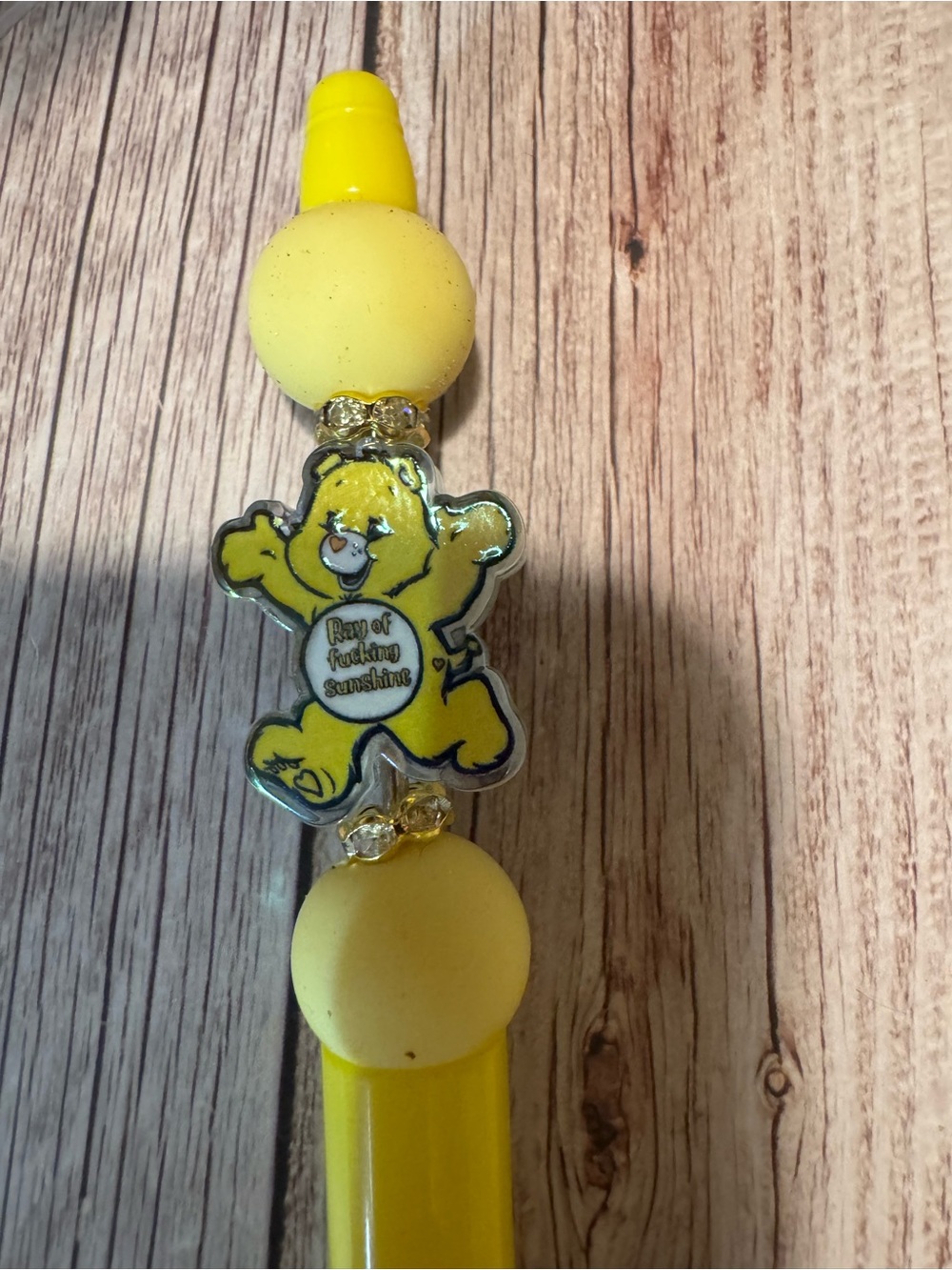 Yellow swear Bear pen